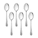 E-far Efar Stainless Steel Kids Spoons 6Piece Toddlers Spoons Safe for PreschoolerChildren Hammered Adult look Small Size Rust Free Dishwasher Safe - Image 2
