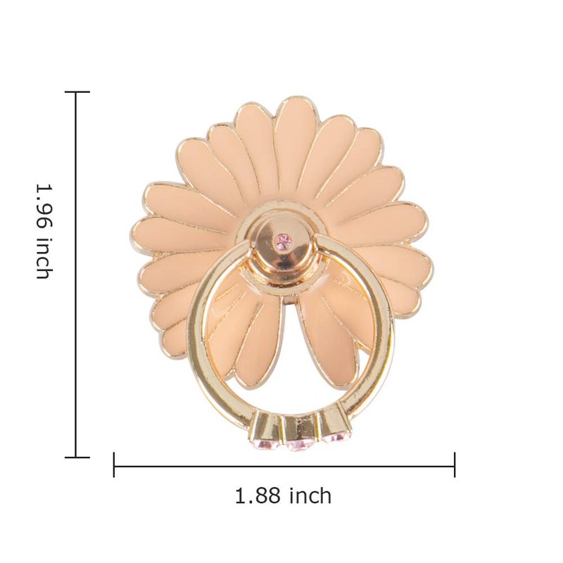 WATACHE Finger Ring Stand, 2 Pack Luxury Glitter Diamond Universal Metal Smartphone Finger Ring Grip Holder Kickstand for iPhone/iPad/Samsung/HTC/Nokia/Cellphones/Tablet,Round[White+Pink] - Image 5