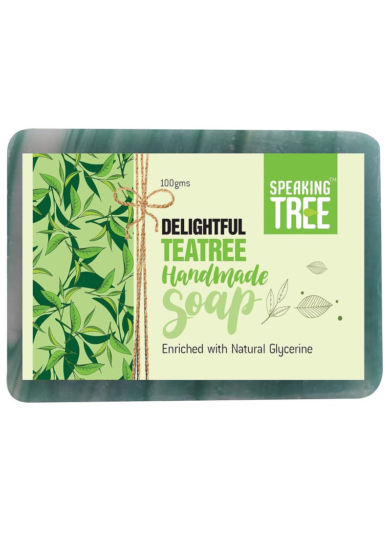 Speaking Tree Speaking Tree Delightful Tea Tree Handmade Cleansing Soap 100 gms  - Image 2