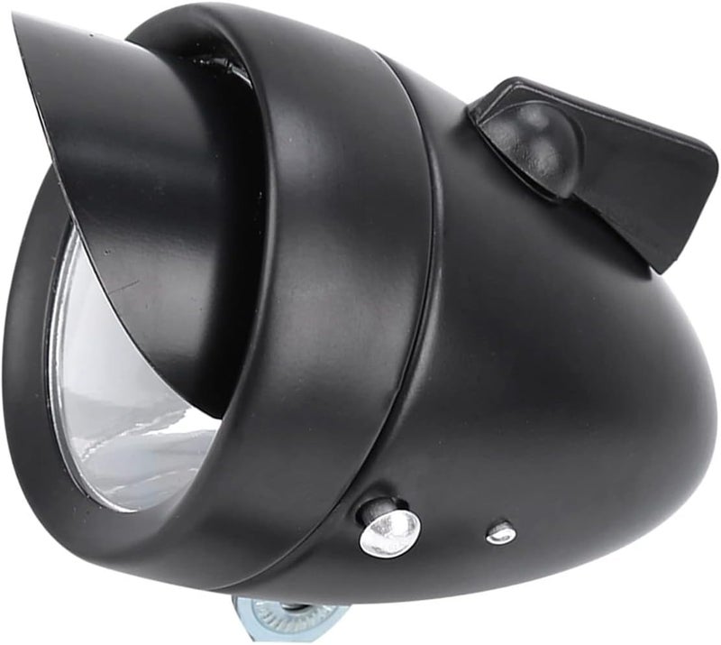 klarako Battery Powered Front Bicycle Light Beach Cruiser Headlight Retro Headlights Lights and Rear Vintage Motorcycle Style headlamp Bicycles Spare Parts Bike Chrome for bafang ebike - Image 1