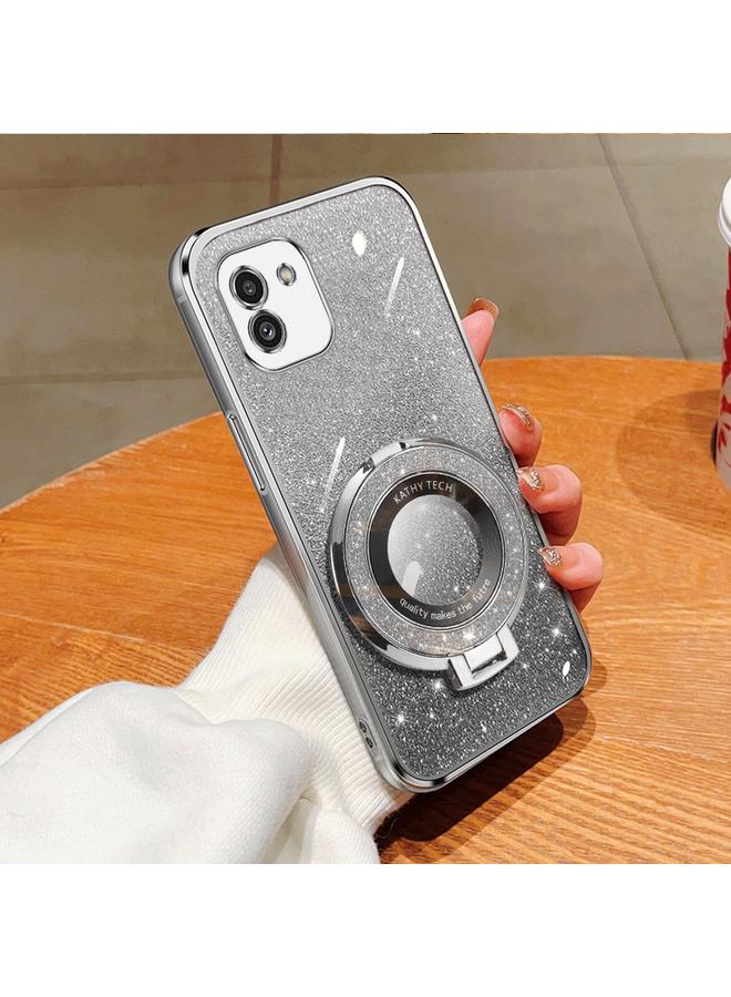 The Bros Case For Samsung Galaxy A03 164mm Global Plated Gradient Glitter Round Holder TPU Phone Case