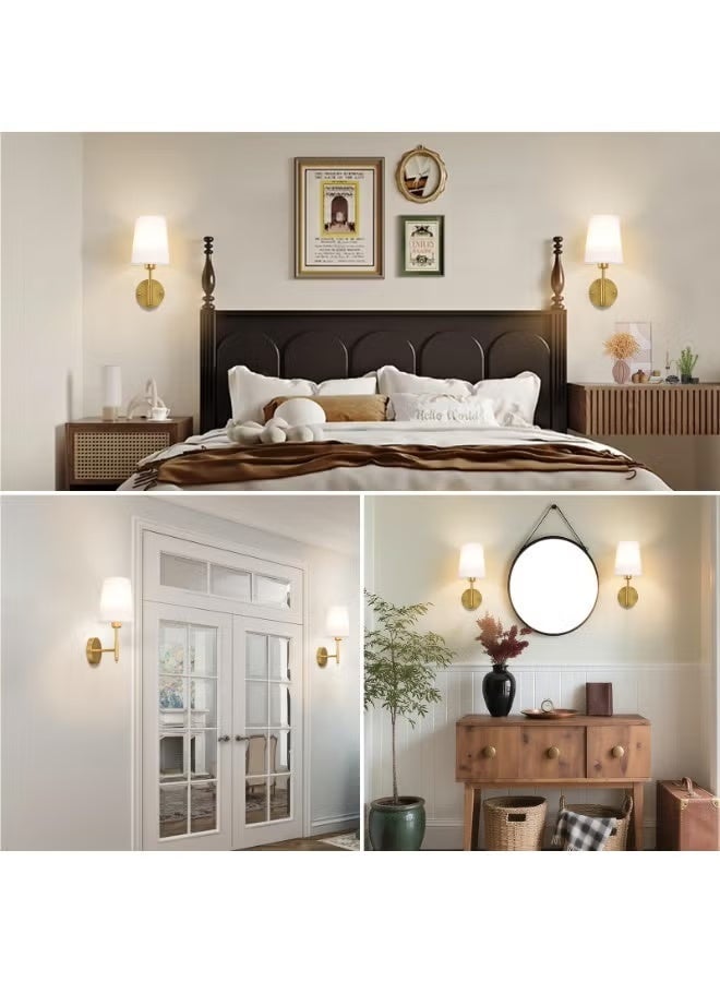 FUOE Battery Operated Wall Sconces Set of 2, Wireless Wall Light with 10000mAh RGB Rechargeable Bulb and Remote, Dimmable &Timed Function, Wall Sconces for Bedroom, Living Room, Hallway - Image 3