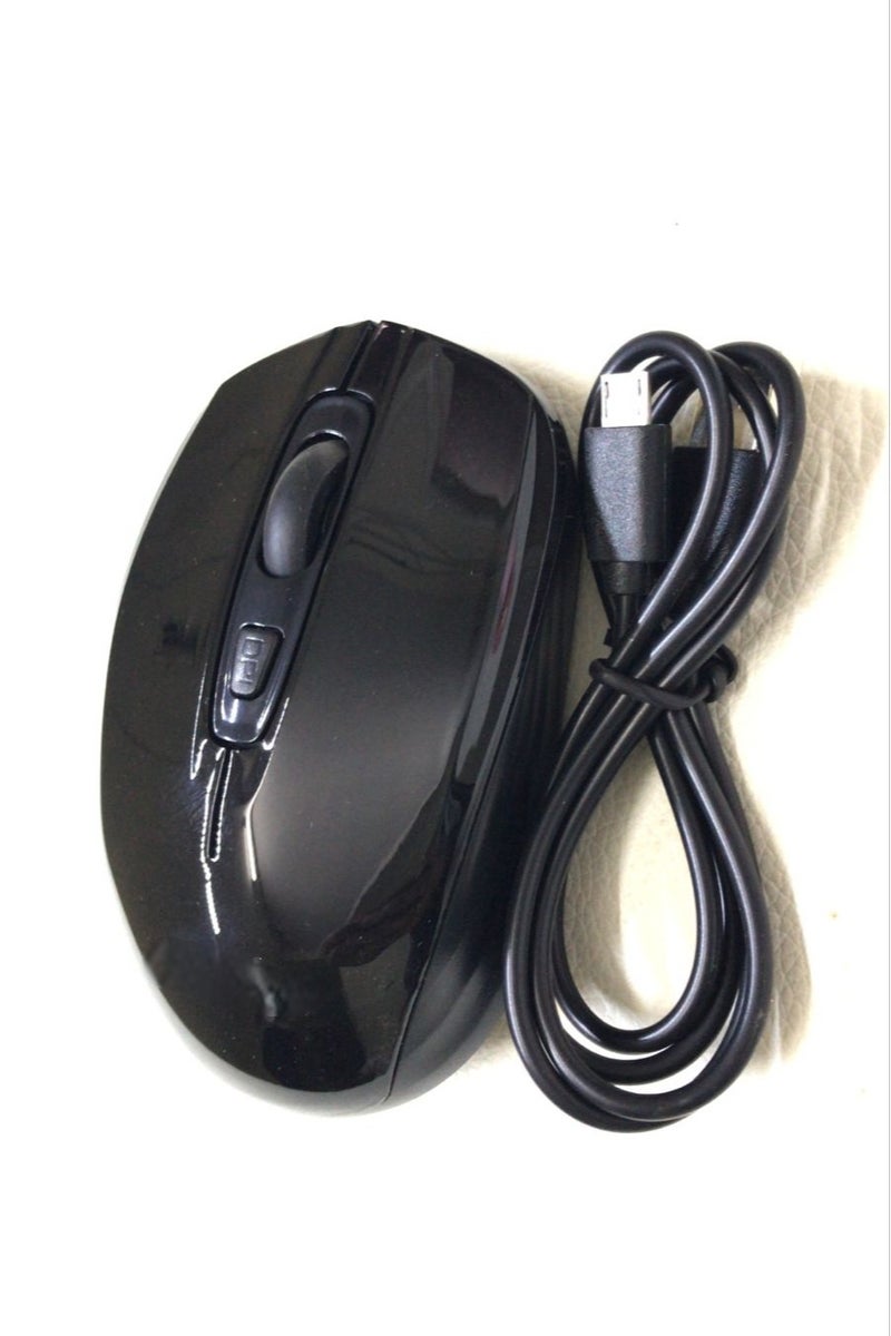 Dual Wireless Mouse – Bluetooth + 2.4G USB – Rechargeable and Ergonomic for Daily Use
