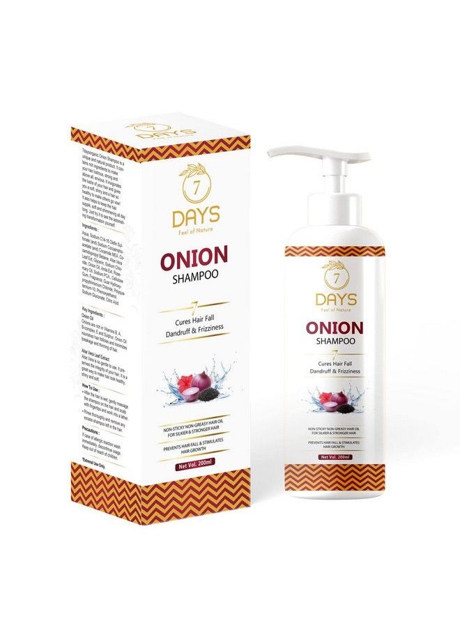7 Days - Onion Shampoo For Anti Hair Fall & Hair Growth With Onion Oil & Plant Keratin200G - Image 1