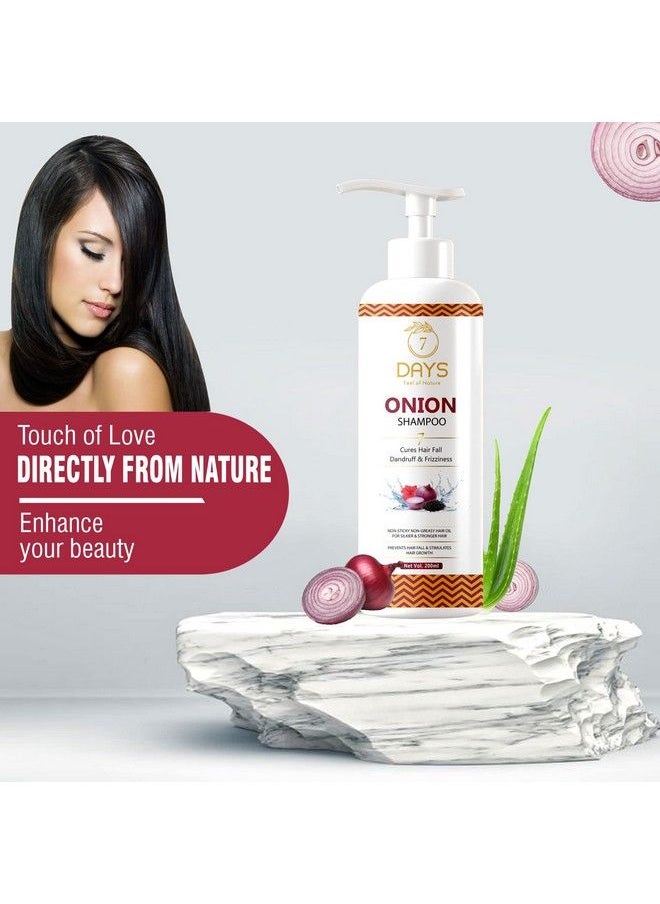 7 Days - Onion Shampoo For Anti Hair Fall & Hair Growth With Onion Oil & Plant Keratin200G - Image 1