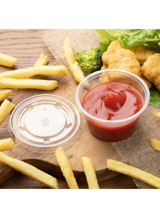 Restaurantware أكواب صلصة RW بوزن 3.3 أونصة، 2000 كوب توابل آمن للاستخدام في الميكروويف - مقاوم للكسر، disposable، أكواب بلاستيكية شفافة، للعينات، الصلصات، أو التوابل، الأغطية تباع بشكل منفصل - Image 3