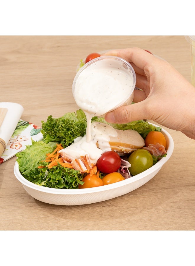 Restaurantware أكواب صلصة RW بوزن 3.3 أونصة، 2000 كوب توابل آمن للاستخدام في الميكروويف - مقاوم للكسر، disposable، أكواب بلاستيكية شفافة، للعينات، الصلصات، أو التوابل، الأغطية تباع بشكل منفصل - Image 5