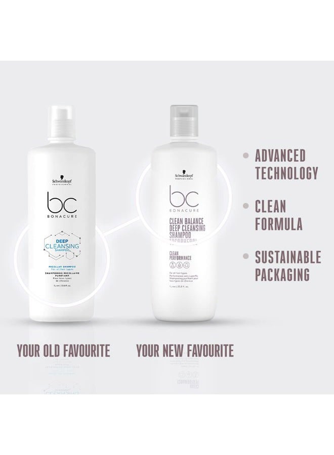 Schwarzkopf BC BONACURE Deep Cleansing Micellar Shampoo, 33.8-Ounce - Image 3