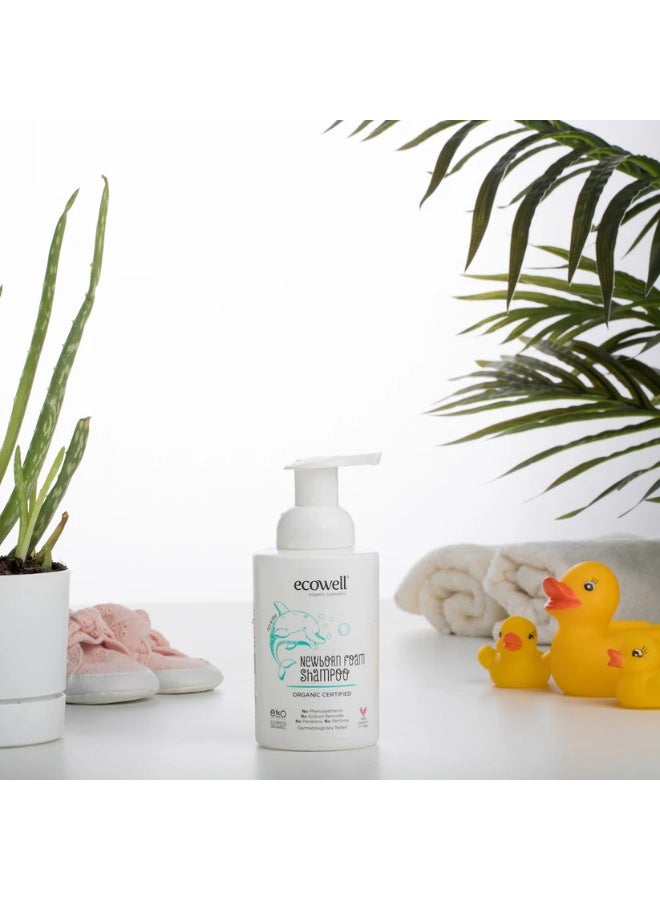 ECOWELL Organic Newborn Foam Shampoo 300 ML - Image 4