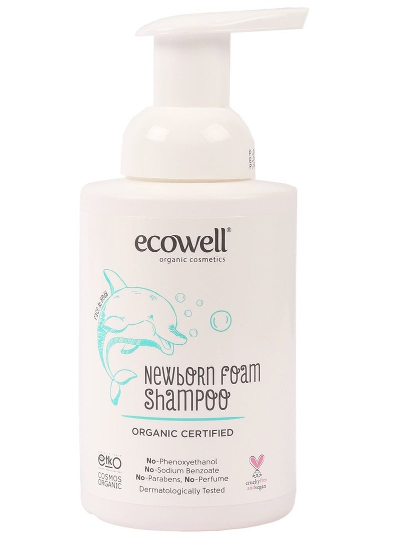ECOWELL Organic Newborn Foam Shampoo 300 ML - Image 1
