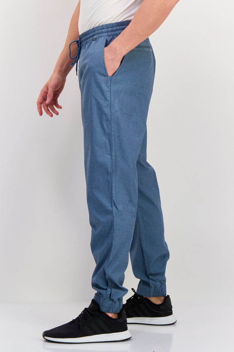Hurley Men Straight Fit Training Jogger Pants, Slate Blue  - Image 3