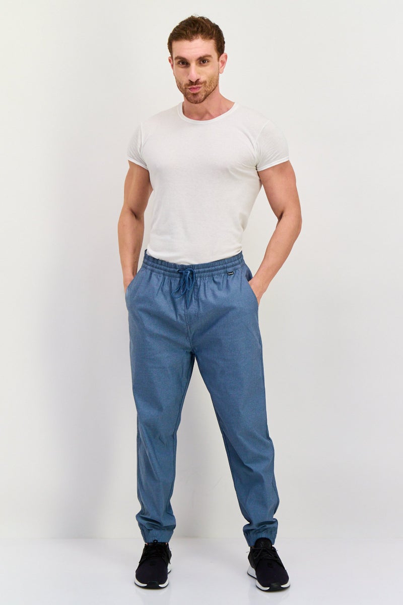 Hurley Men Straight Fit Training Jogger Pants, Slate Blue  - Image 4