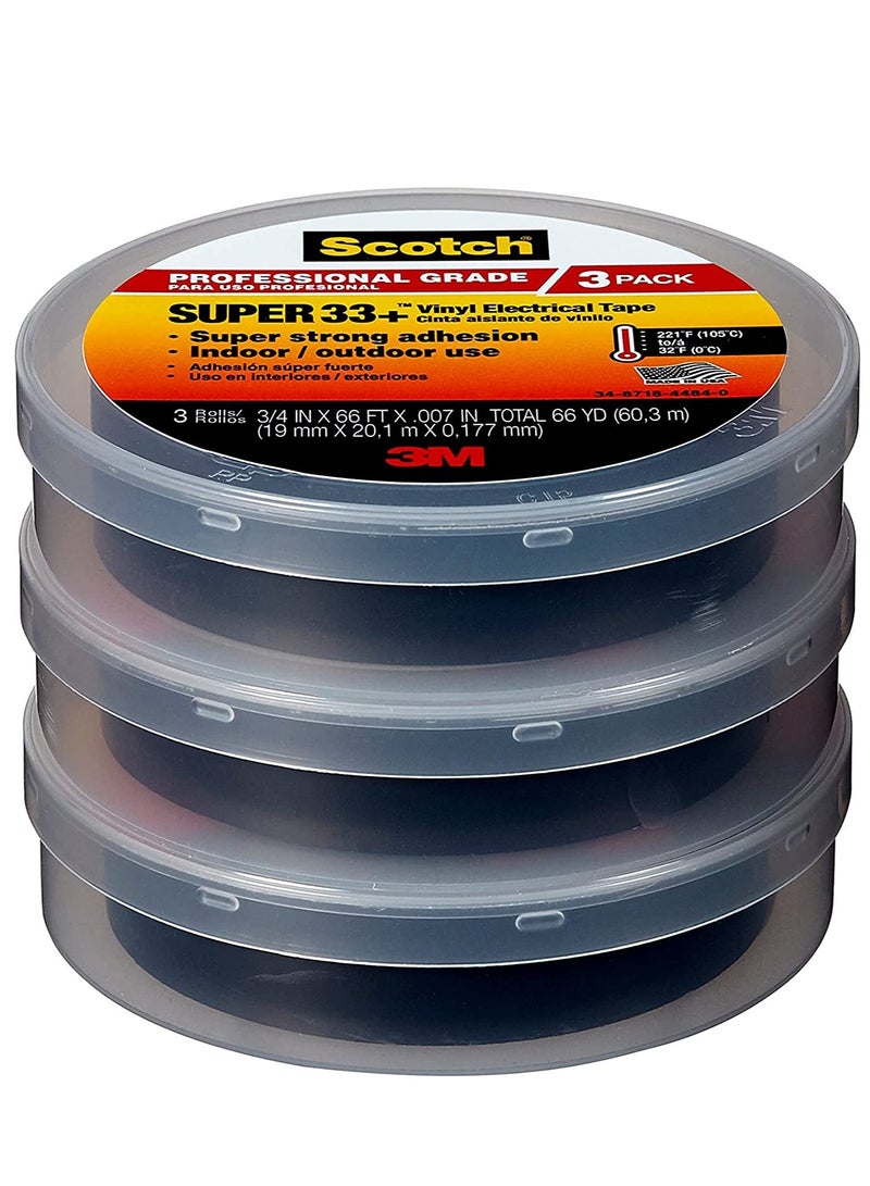3M Scotch Super 33+ Vinyl Electrical Tape 10 6132 BA 10 10 - Image 2