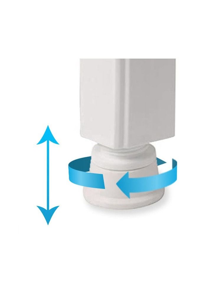 Arabest - Swivel Shower Stool Seat with Storage Shelf Rotating Shower Chair for Bathtub Tool-Free Assembly White - Image 1