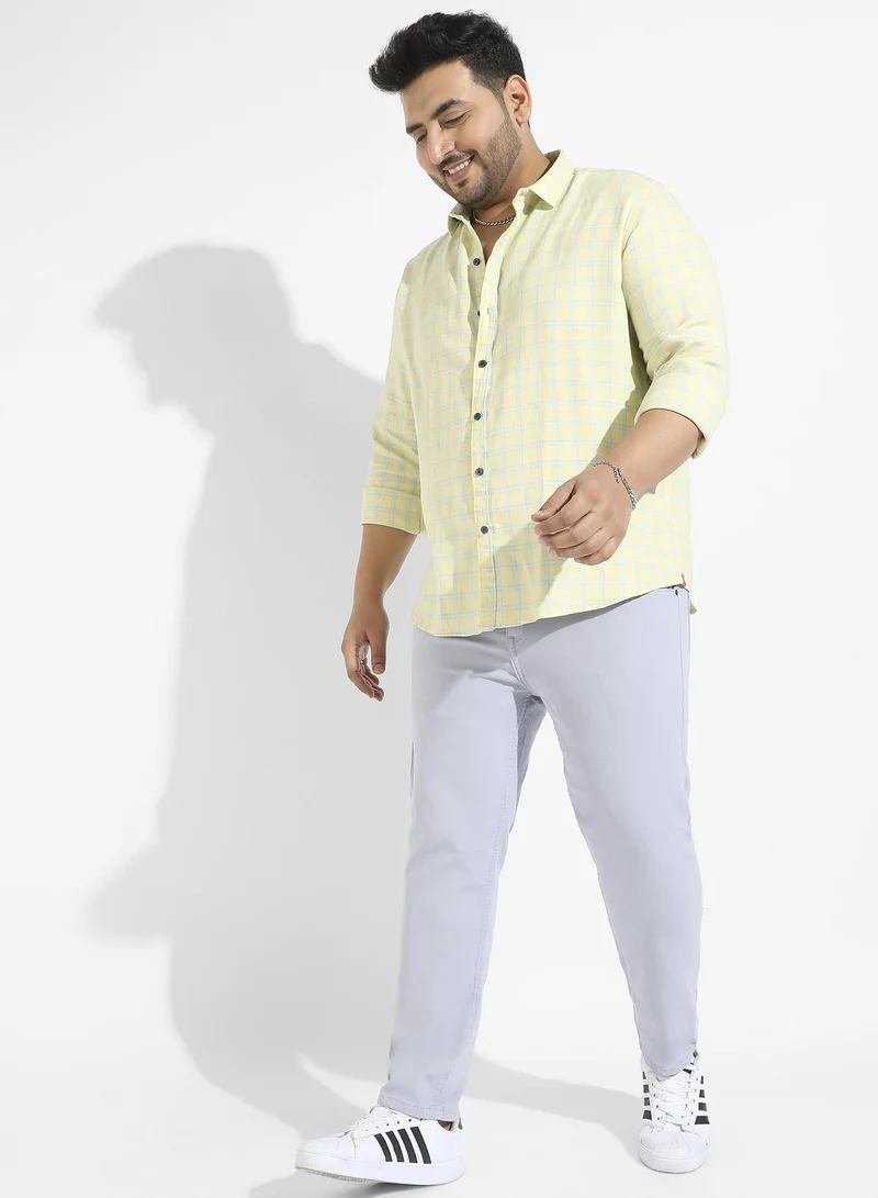 Instafab Plus Tartan Plaid Shirt