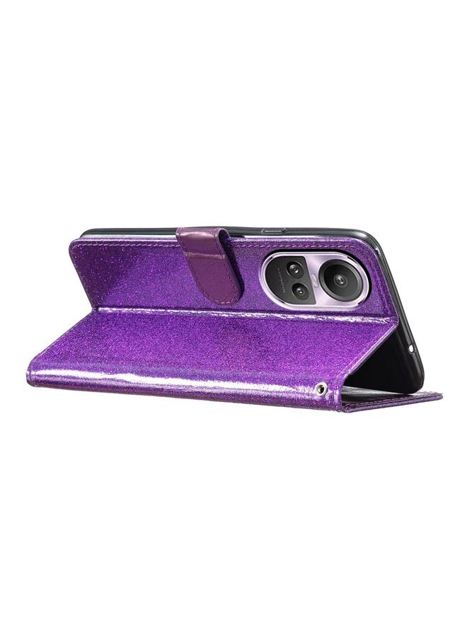 S-TOP Case For OPPO Reno10 / Reno10 Pro Global Glitter Powder Flip Leather Phone Case - Image 5