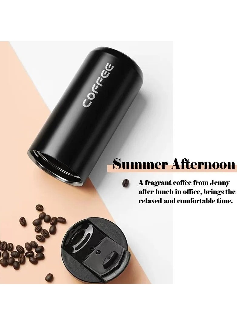 Coffee - 400ml Stainless Steel Thermal Coffee Cup 304 Thermos Cup Leak Proof Portable Travel Thermal Cup Water Bottle - Image 1