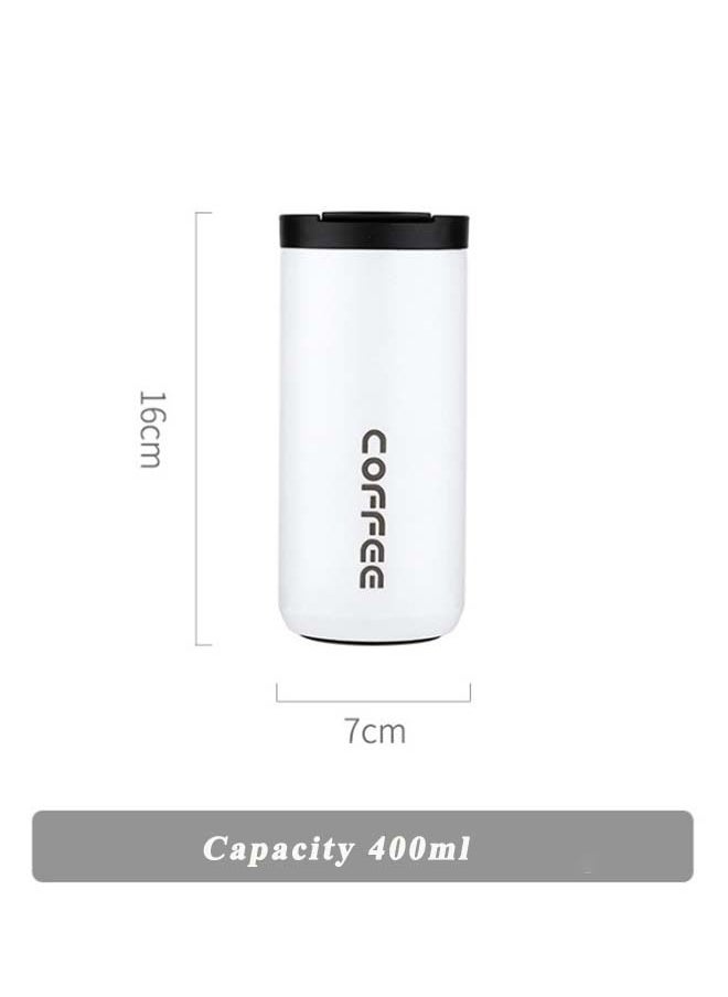 Coffee - 400ml Stainless Steel Thermal Coffee Cup 304 Thermos Cup Leak Proof Portable Travel Thermal Cup Water Bottle - Image 1