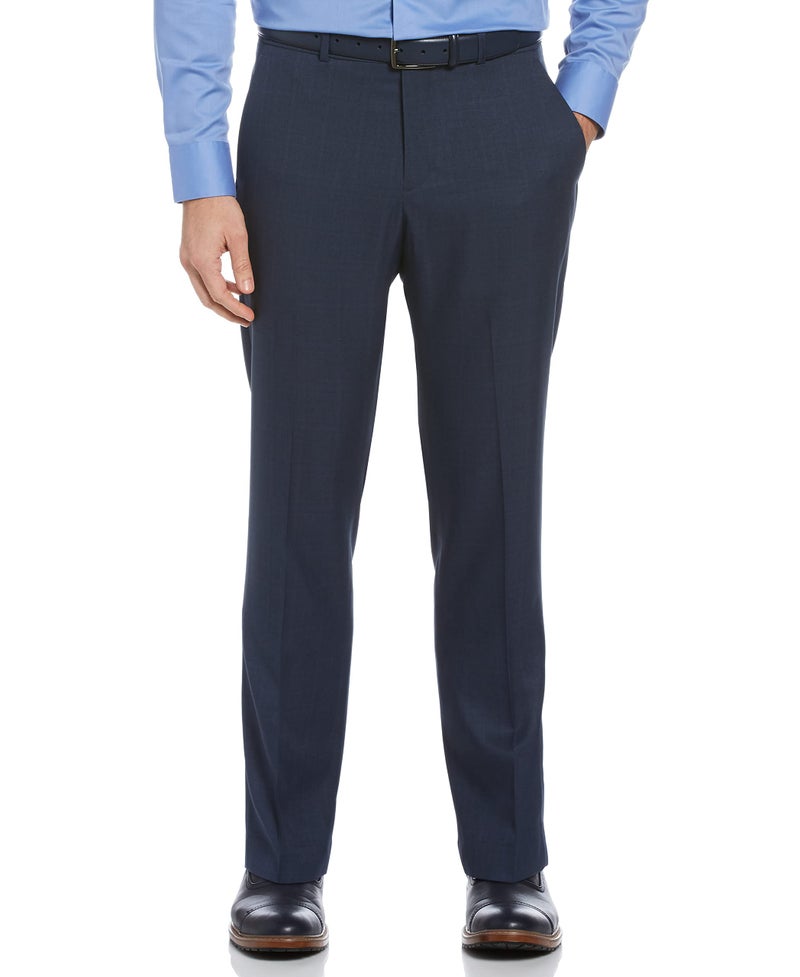 Perry Ellis Men's Modern Fit Performance Pant, Mood Indigo, 34W x 30L - Image 1