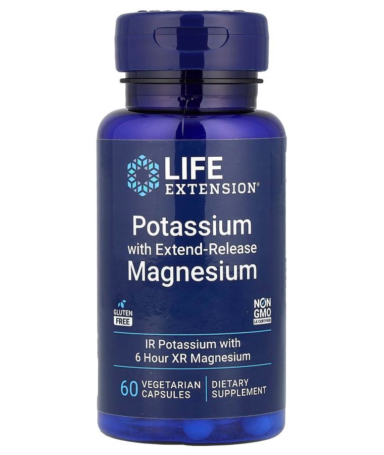 بوتاسيوم مع مغنيسيوم ممتد الإطلاق 60 كبسولة نباتية