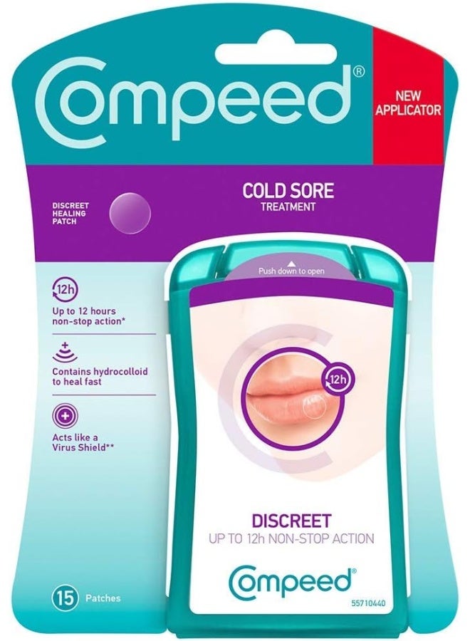 Compeed Cold Sore Discreet Healing Patch, 15 Count (Pack of 1) - Image 1