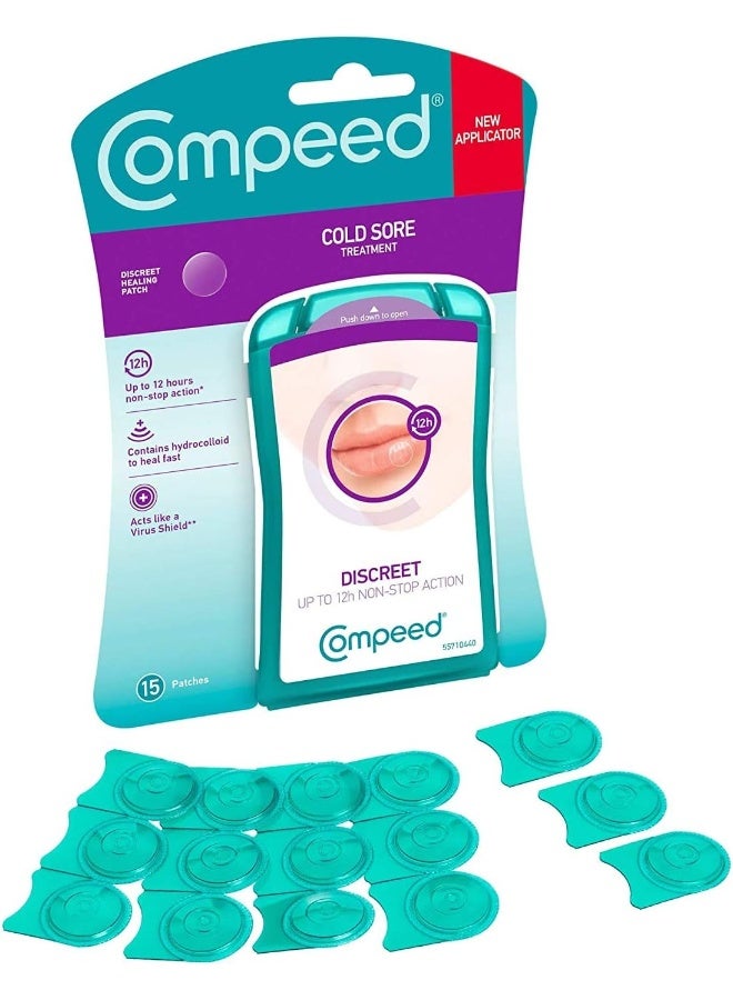 Compeed Cold Sore Discreet Healing Patch, 15 Count (Pack of 1) - Image 3