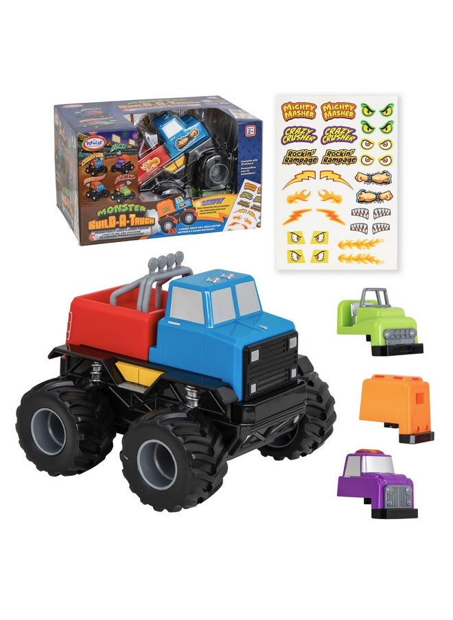 Popular Playthings POPULAR PLAYTHINGS Magnetic Monster Build-A-Truck, Take Apart Toy Car Set, 6 Pieces  - Image 1