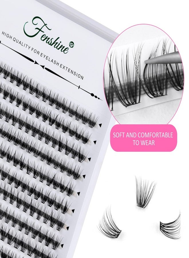 fenshine رموش فردية من فينشاين كلستر، ساق عريض 0.07D، تجعيد 20D، 12 مم، تمديد رموش صناعية فردية ناعمة للاستخدام الشخصي في المنزل - Image 3
