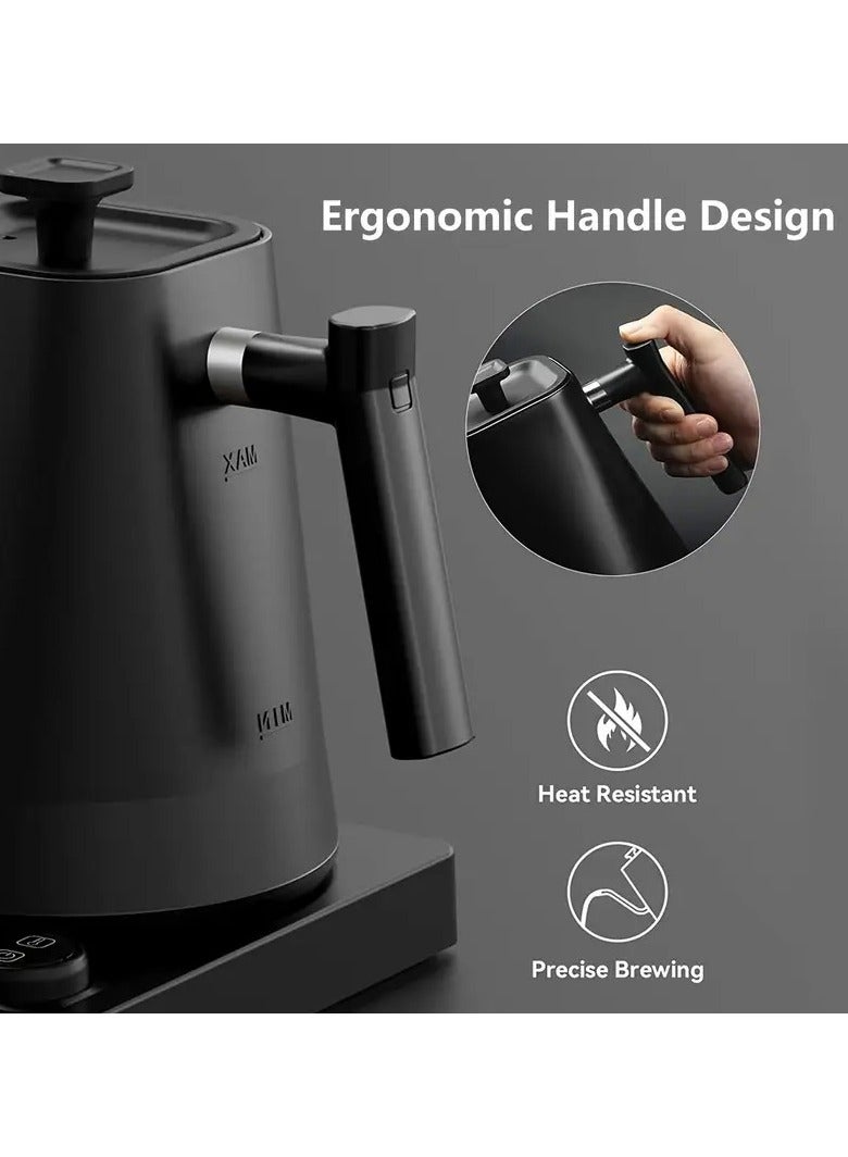 OMRAN CART Electric coffee kettle with temperature control 1 Liter V60 drip timer, 1200W, 1°C increment settings, Rapid Boiling 1000ml - Image 5
