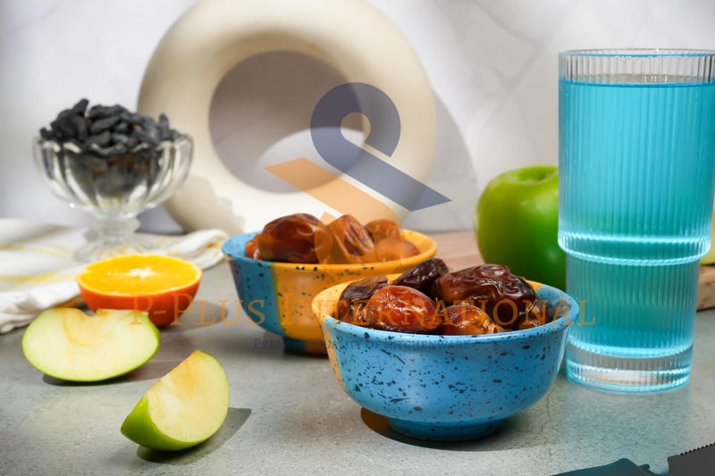 P-PLUS INTERNATIONAL Hand Painted Ceramic Food Bowls Set | Food Safe Materials | 150 ML 10 CM | Dinnerware Bowls Set | Ideal for Soup, Salad, Cereal and Rice | Bowl Gift Set (Multi, 2 Pc) - Image 5