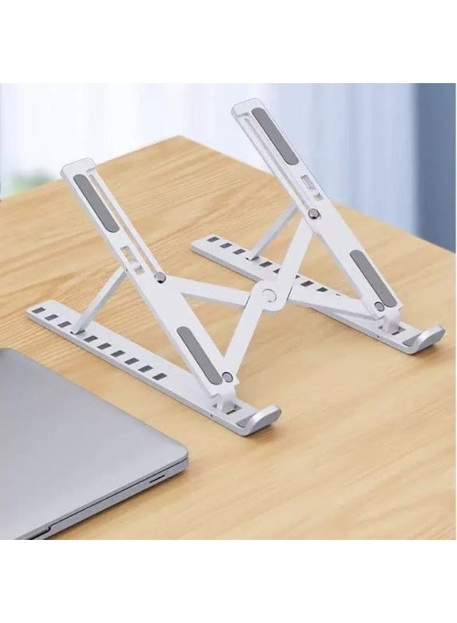 Portable Laptop Stand for Desk, 13-Angles Adjustable Foldable Laptop Riser ABS Ergonomic Notebook Stand, Compatible with Laptops and iPad(11-17")  - Image 5