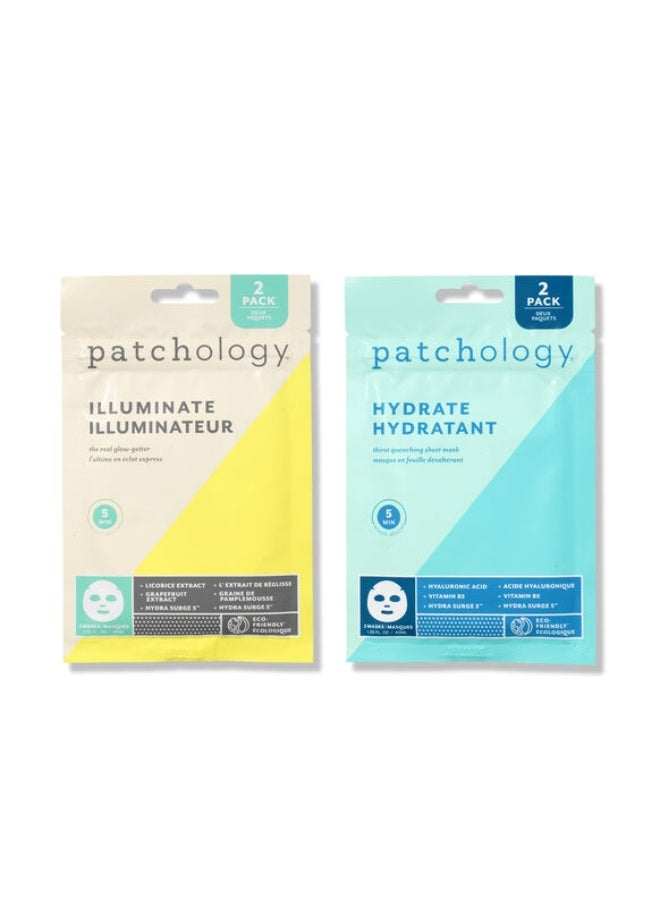 Patchology Perfect Weekend Hydrating + Illuminating Sheet Mask Bundle - Image 2