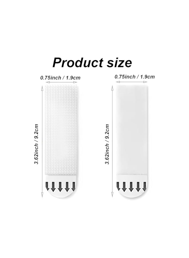 PROMASS promass Picture Hanging Strips, 12 Pairs Heavy Duty Picture Hangers Strips, Removable Hook and Loop Strips for Frame Hanging Photo Frames Wall Art Hanging Frames, 19*92mm  - Image 2