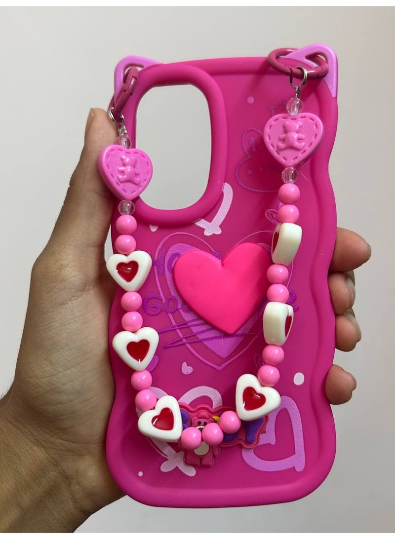 A new cartoon-designed back cover in the shape of a heart with the word "BABY" on it, compatible with the Samsung A56 phone. - Image 1