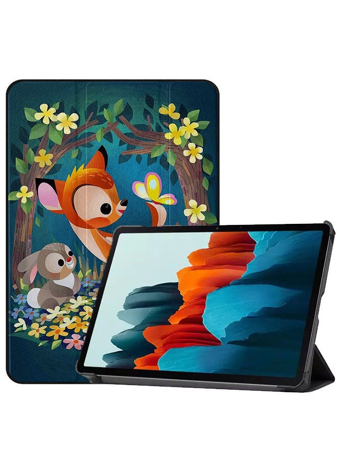 Covernex Protective Flip Cover For Samsung Galaxy Tab S8 Baby Deers - Image 2