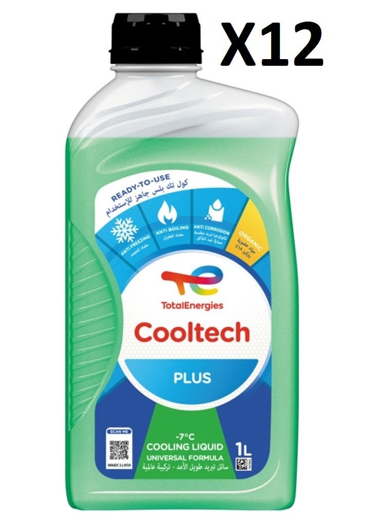 TotalEnergies Pack of 12 Cooltech Plus -7 1L 