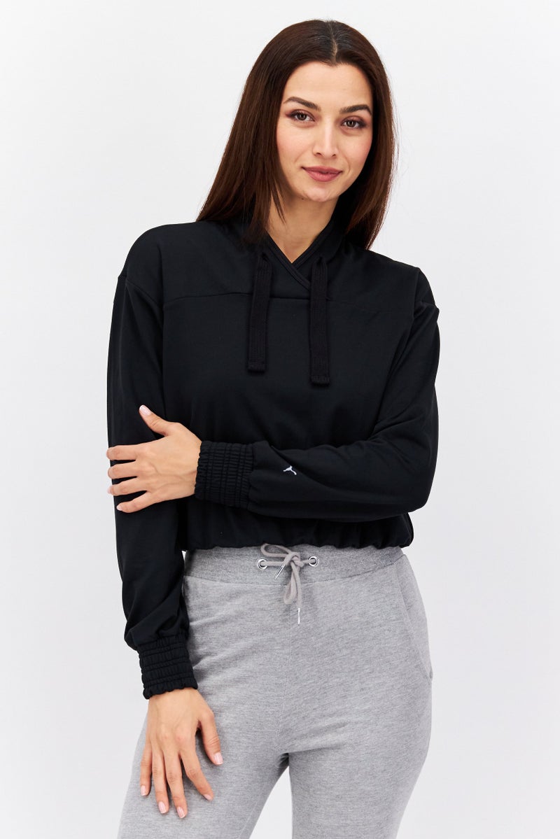 PUMA Women Sportswear Fit Training Sweatshirt, Black - Image 1