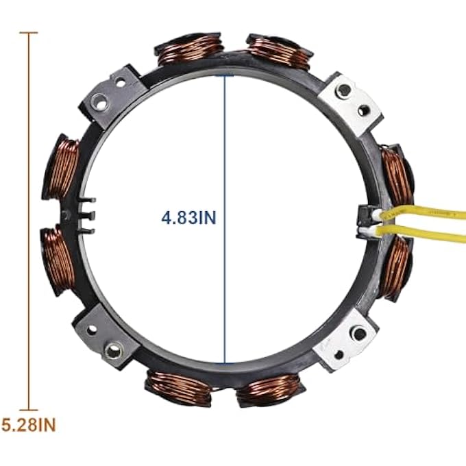 Carbpro 592830 696458 for Alternator Charging Coil Stator fits John Deere GT235 LT166 Craftsman V-Twin - Image 2