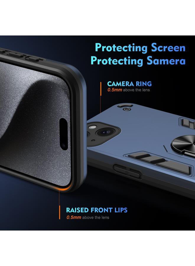 اس-توب جراب لهاتف iPhone 15 مزود بحلقة معدنية مقاومة للصدمات - Image 3