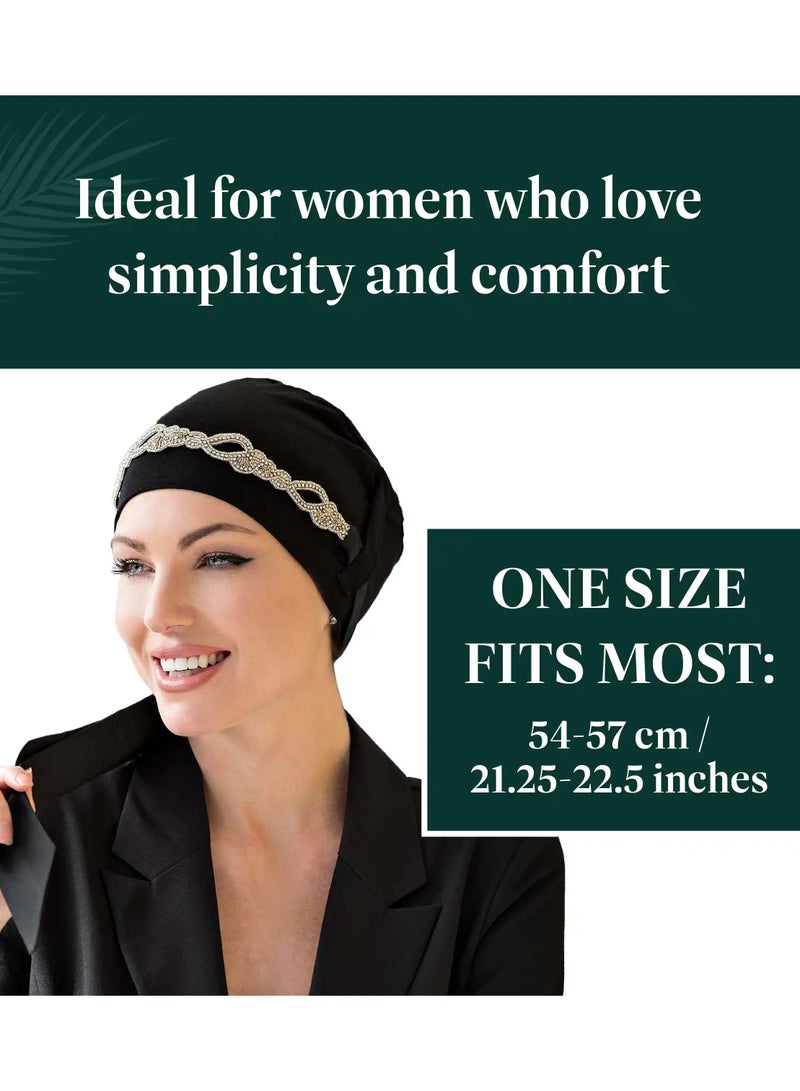Rung Yanna Black Diamond Plait -  Luxury Bamboo Headwear for Women - Image 3