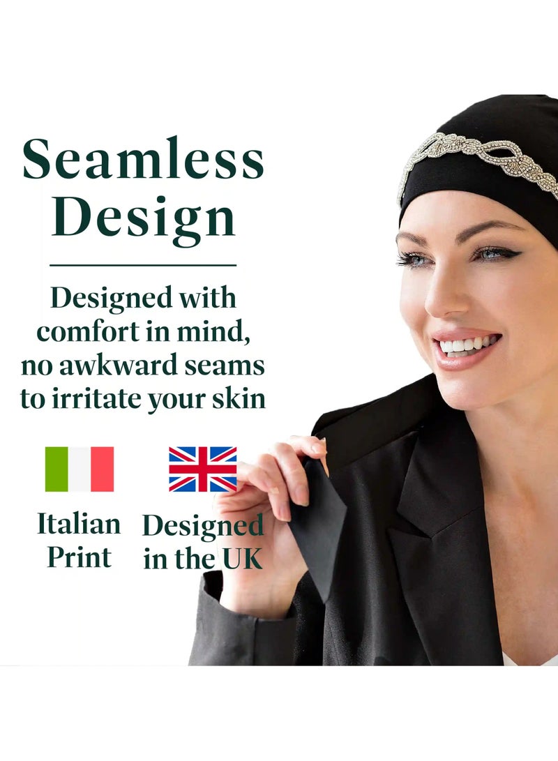 Rung Yanna Black Diamond Plait -  Luxury Bamboo Headwear for Women - Image 4