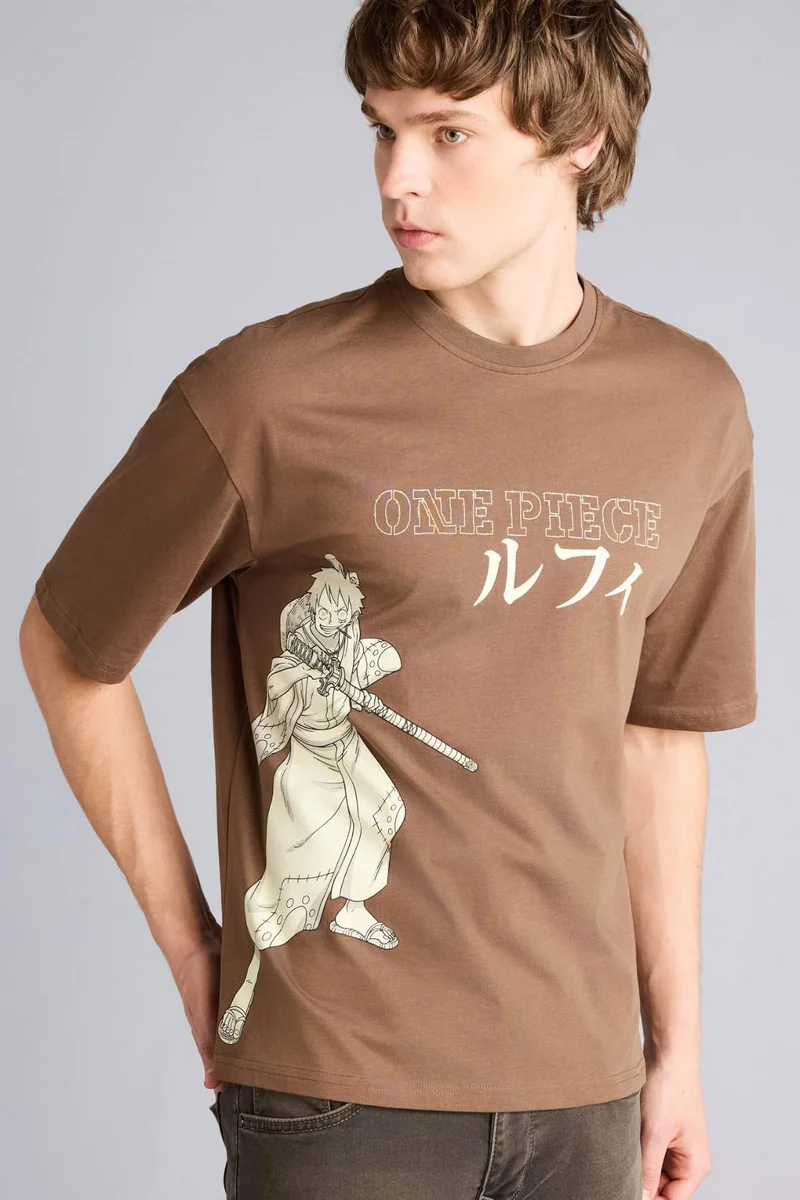 DeFacto Boxy Fit One Piece Print T-Shirt