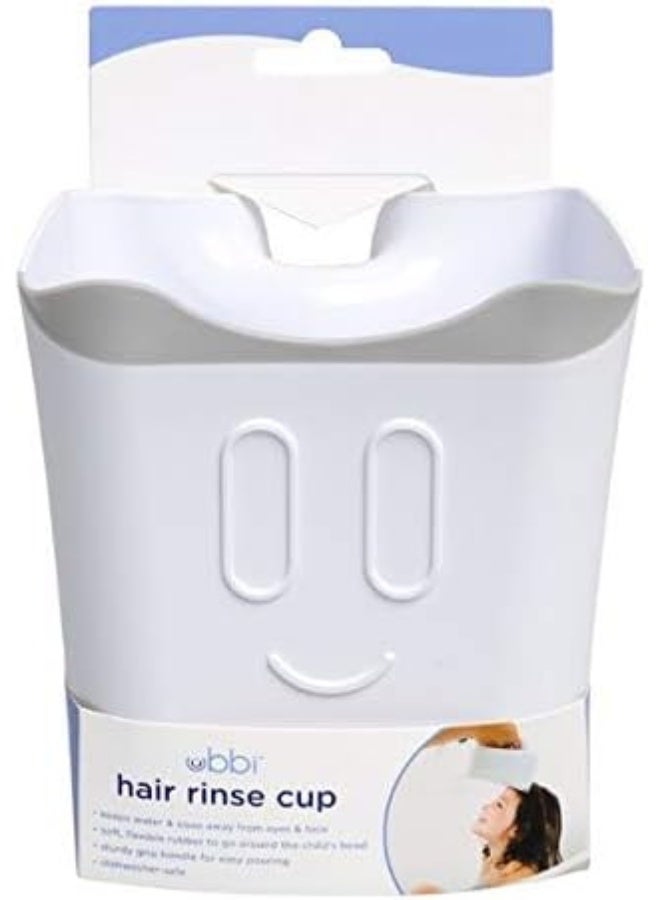 Ubbi Bath Rinse Cup for Babies & Toddlers, Baby Hair Rinse Cup, Newborn Bath Time Essential, Tear-Free Bath Accessory, White - Image 4