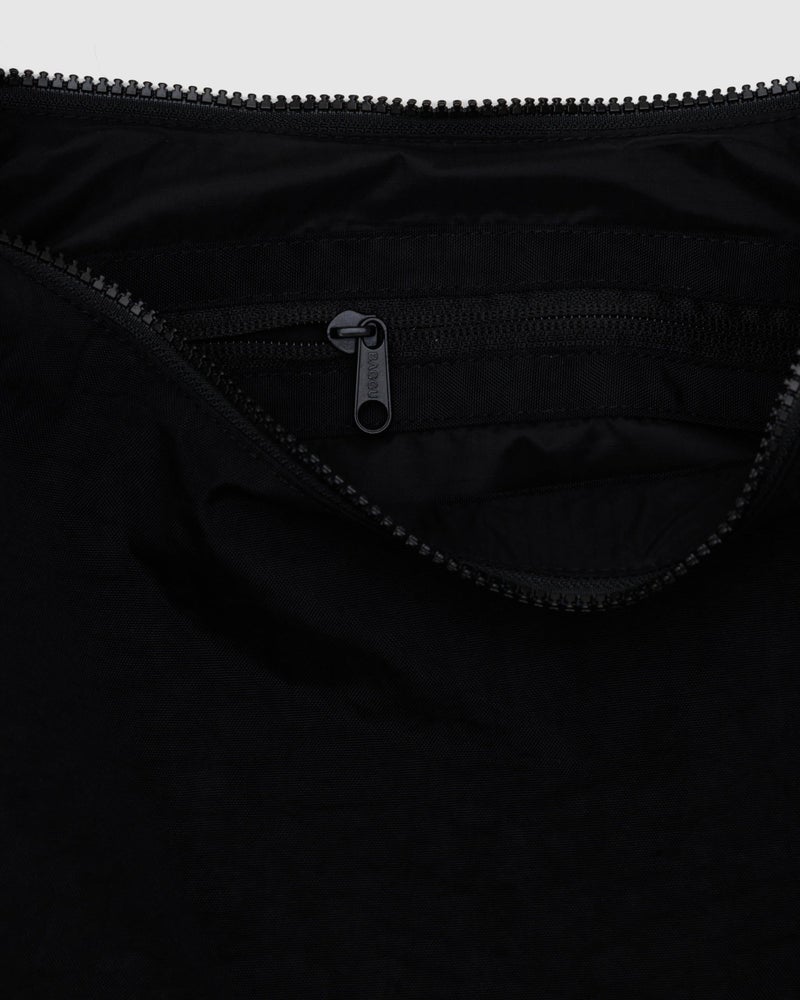 BAGGU Medium Nylon Crescent Bag - Black - Image 3