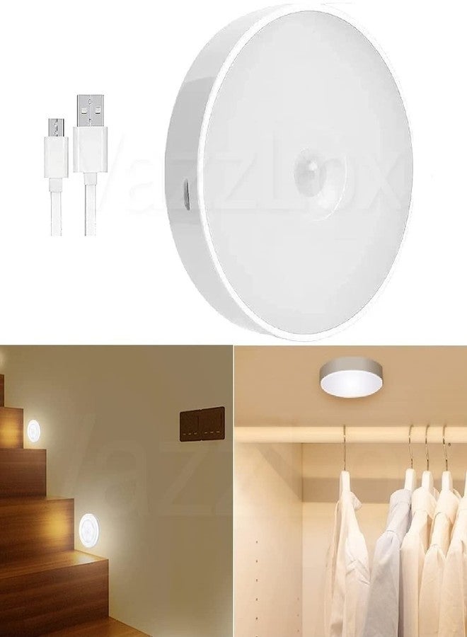Decorcrafts USB Rechargeable Operated LED Motion Sensor Wireless Wall Night Cold Light White Stick Lamp for Entrance, Hallway, Basement, Garage, Bathroom - Image 5