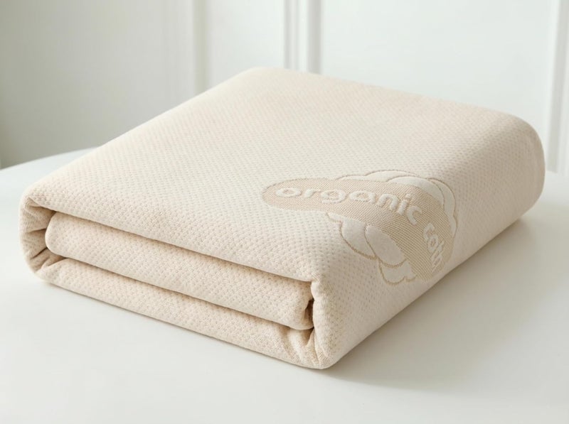MATTSHIELD ORIGINAL Crib Organic Mattress Protector Pad - Certified Organic Cotton Waterproof Breathable Mattress Pad Cover - 200 GSM Comfort - Deep Pocket - Fitted Comfort - Image 2
