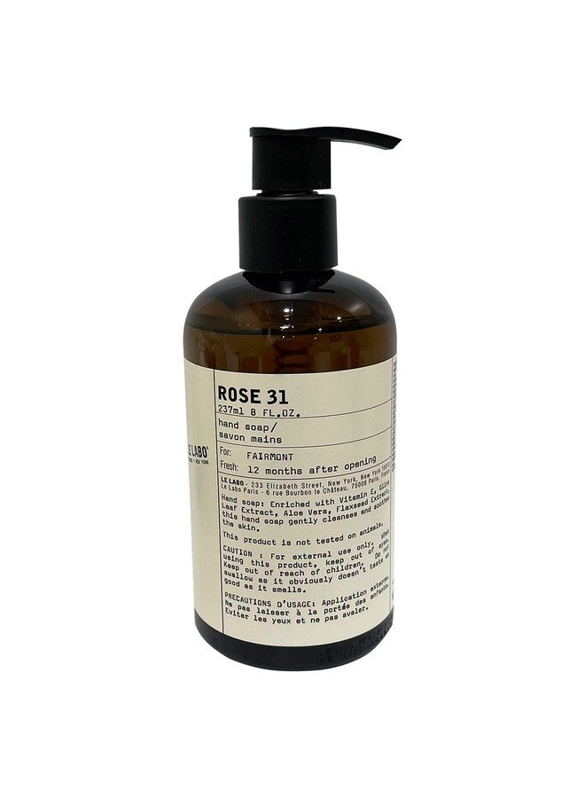 Le Labo Rose 31 Luxury Hand Soap 8 Oz Hand Wash