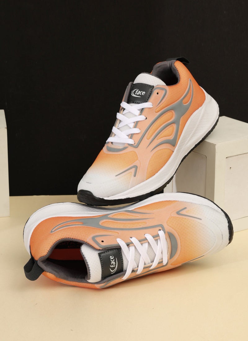 Face حذاء رافتار 07 للرجال - برتقالي - Image 2