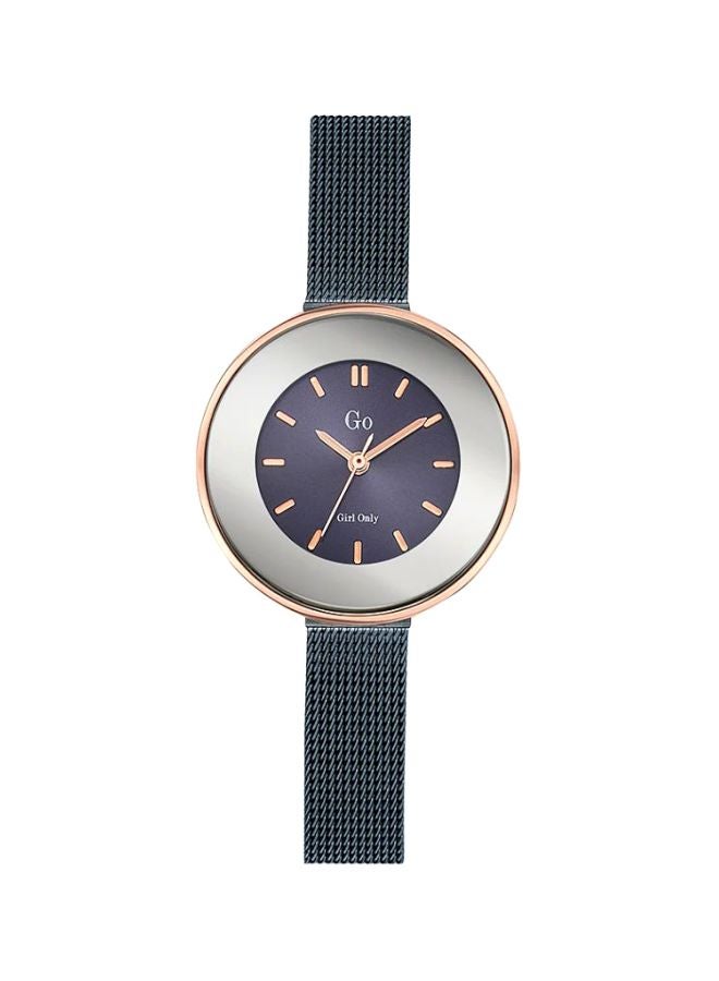 GO Women Water Resistant Analog Watch 695128 - 30 mm - Dark Blue - Image 1