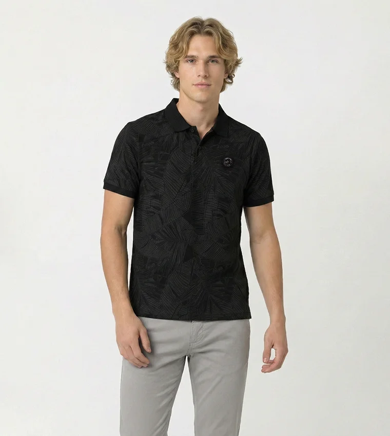 بيفرلي هيلز بولو كلوب Bhpc Mens Black Short Sleeve Polo